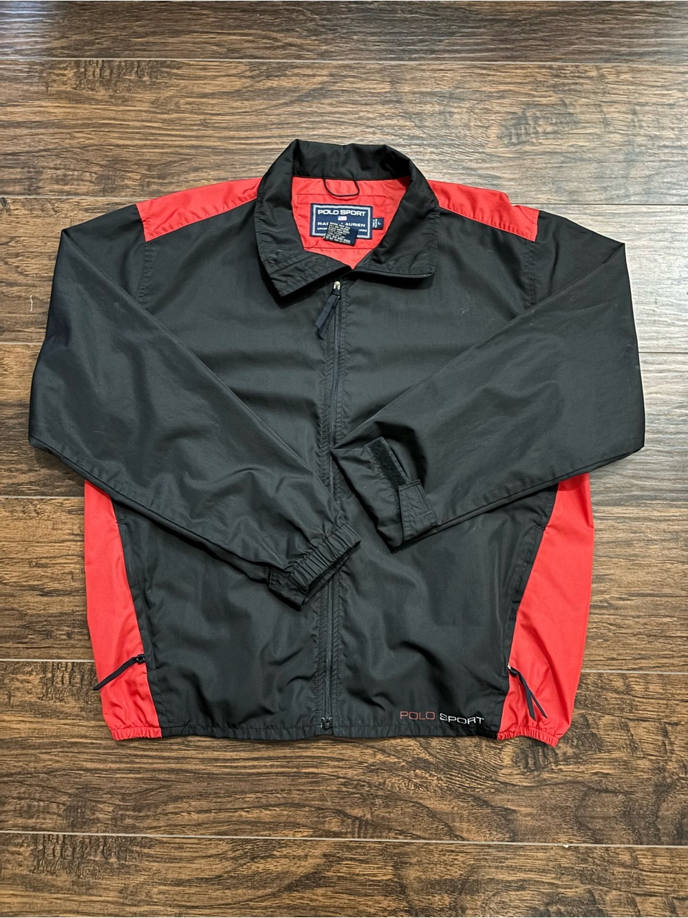 Polo by Ralph Lauren Black and Red Windbreaker Jacket